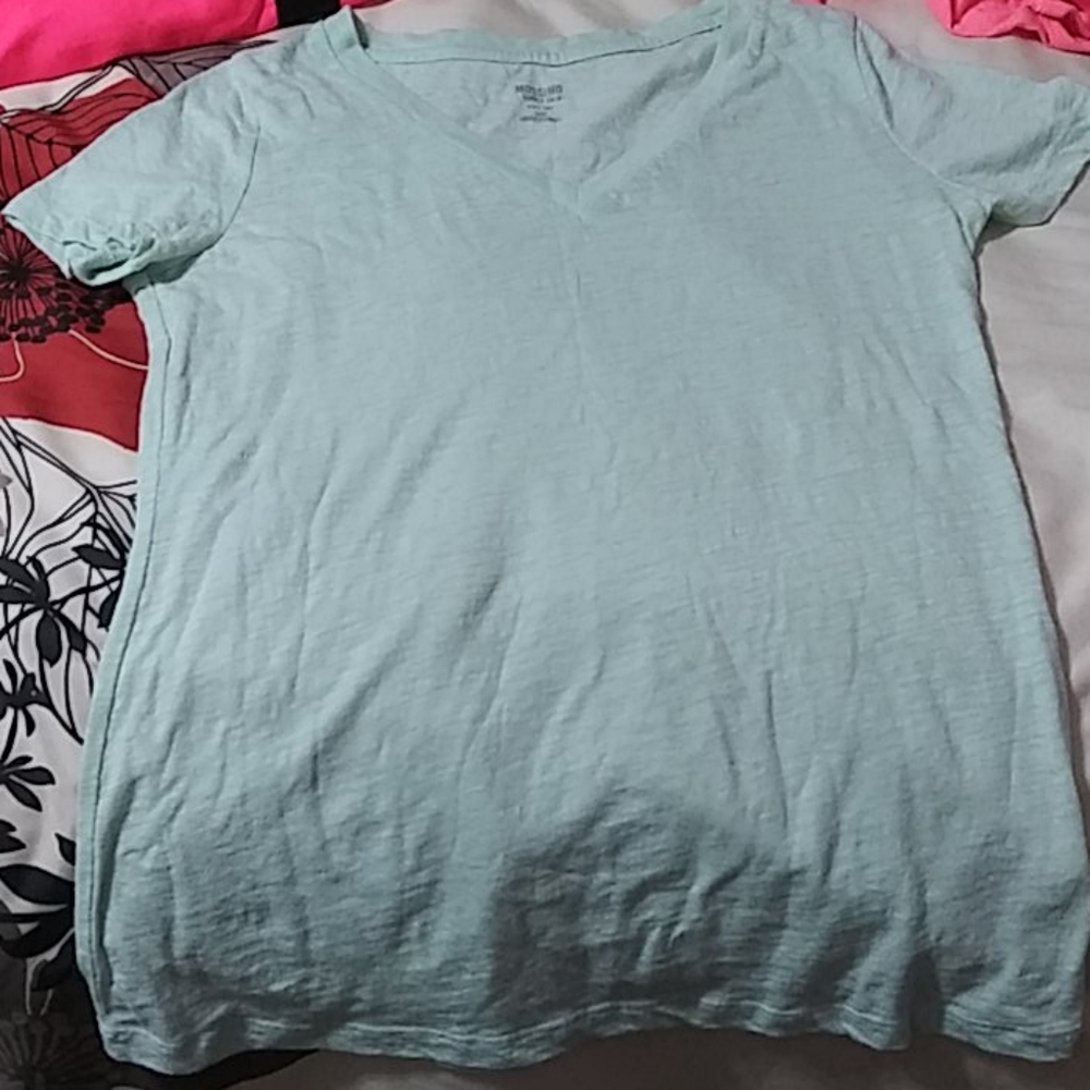 Mint green tee